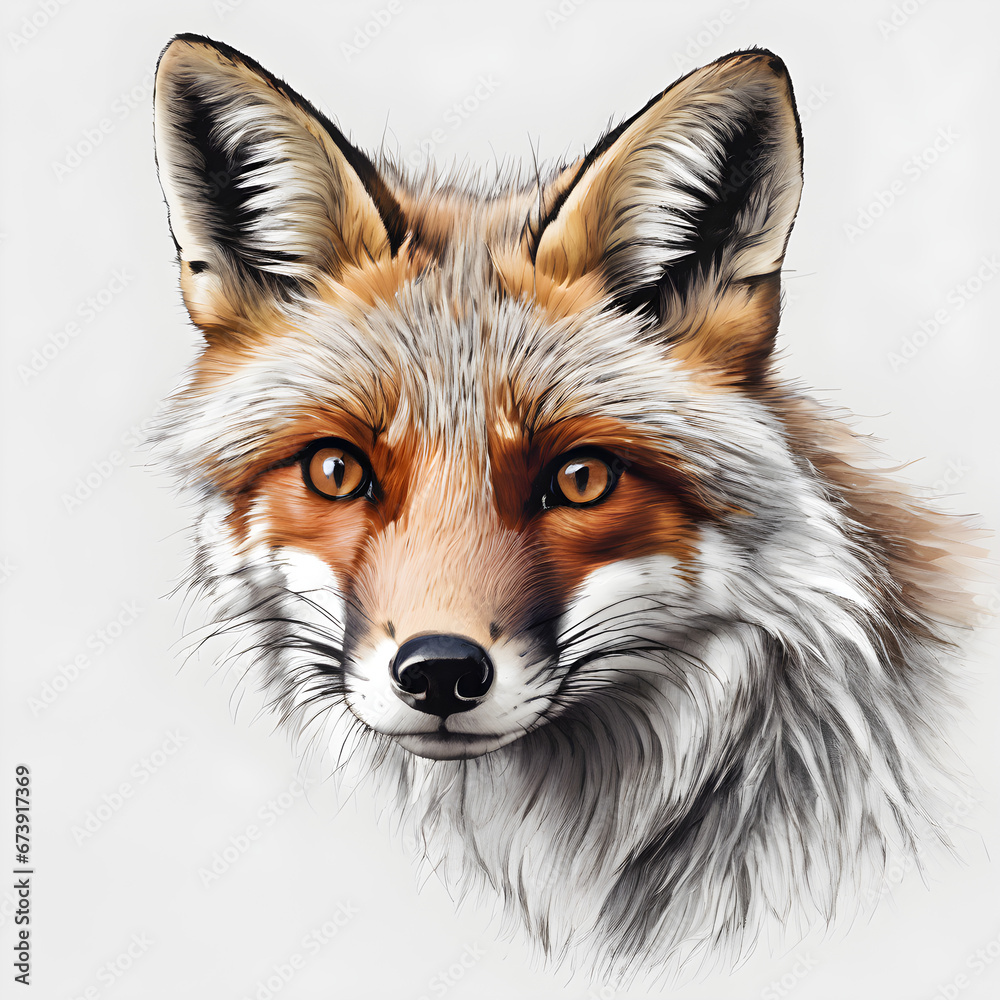 Obraz premium red fox portrait