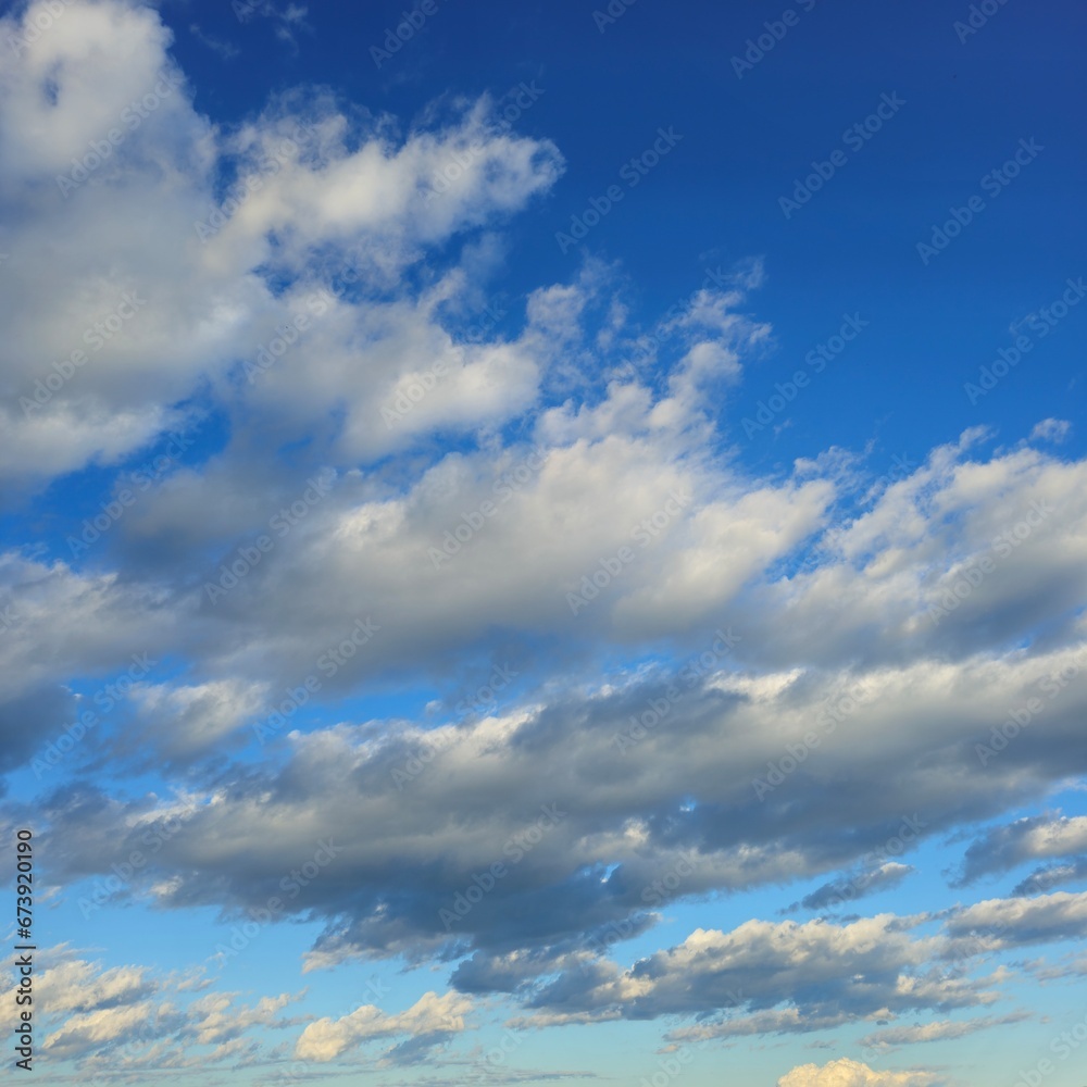 A blue sky with clouds