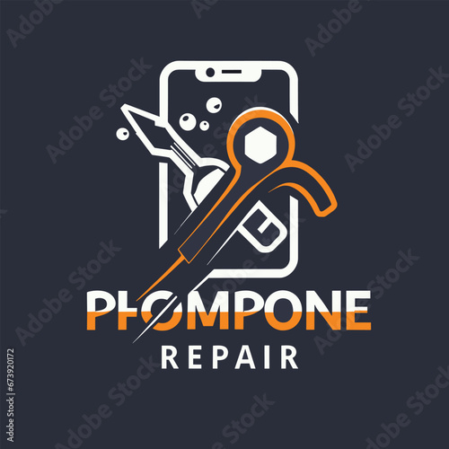 Repair logo for a phone