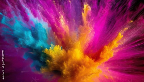 Colorful liquid ink explosion background © CreativeStock