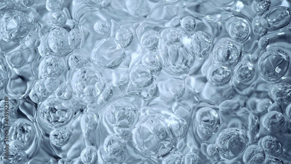 Liquid Bubbles in Water, Molecule inside Liquid. Liquid Bubbles in Water, Molecule inside Liquid.