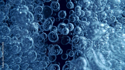 Wallpaper Mural Liquid Bubbles in Water, Molecule inside Liquid. Torontodigital.ca