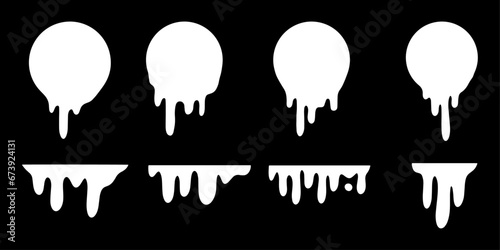 set of melt drip label