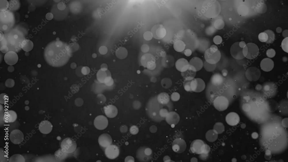 grey abstract blinking glowing glittering bokeh backdrop particles dust with moving light particles background for award , event, wedding, celebration