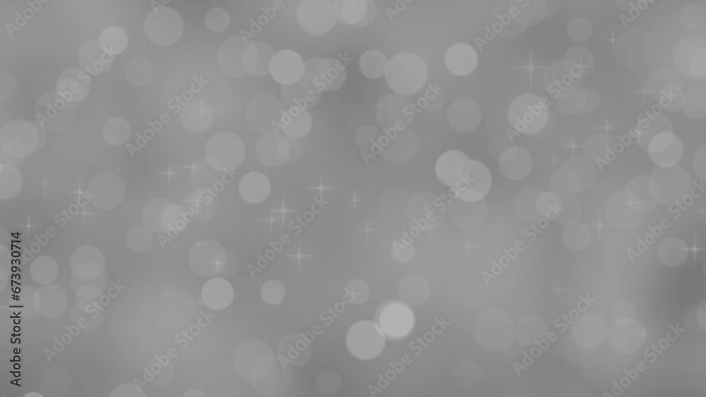 grey abstract blinking glowing glittering bokeh backdrop particles dust with moving light particles background for award , event, wedding, celebration