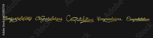 Congratulations Typography