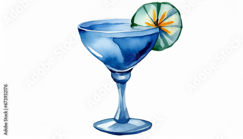 blue martini cocktail