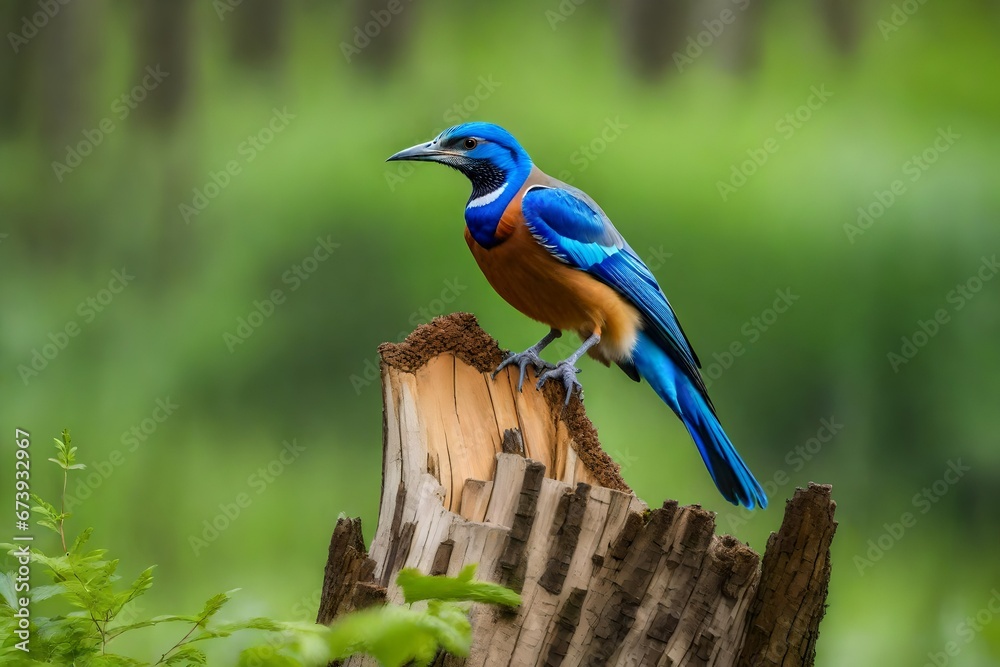 Obraz premium kingfisher on the branch