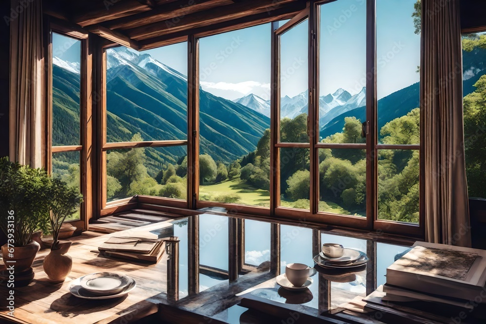 Fototapeta premium view from the window of a hotel