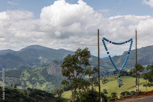 Rosário gigante, caminho da fé, Luminosa, Minas Gerais photo