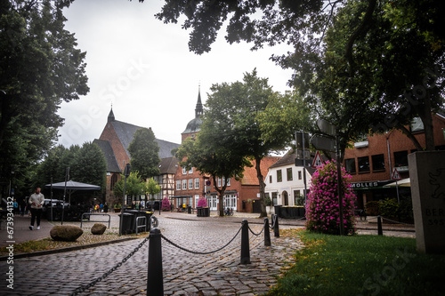 Obraz na płótnie Historic Old Town of Burg auf Fehmarn w salonie