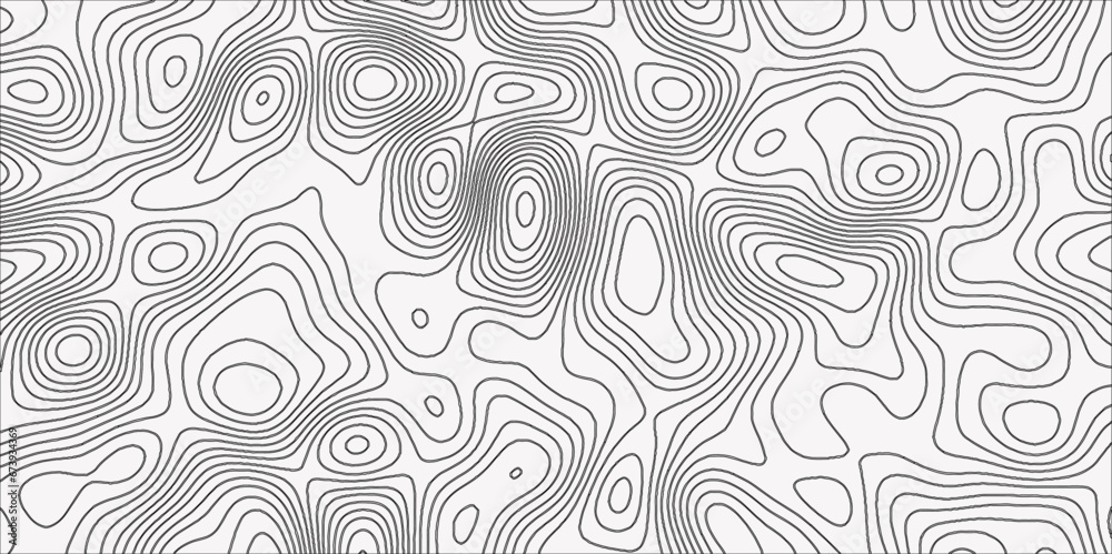Topographic Map in Contour Line Light Topographic White seamless marble texture paper contour map and Ocean topographic line map with curvy wave isolines vector Natural printing illuis