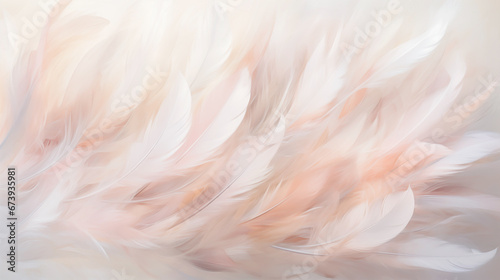 Soft white down or feathers from a dove or swan. Background texture on the concept of softness. 