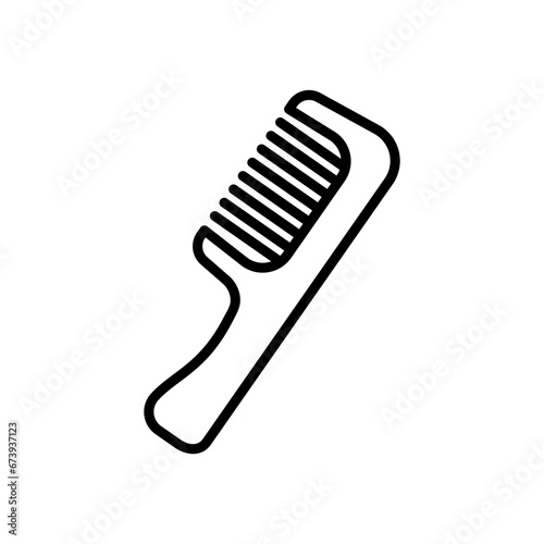 comb icon vector in line style