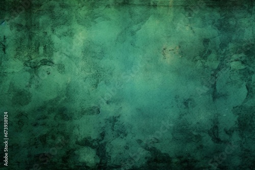 Background with deep green distressed texture. Generative AI