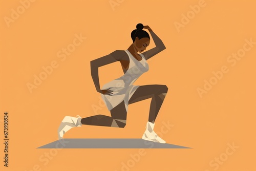 A woman is stretching going in for sport, concept of Flexibility