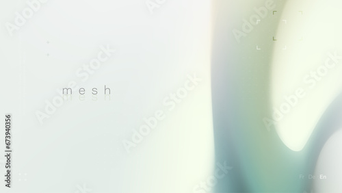 Trendy graffiti style background with light green blurred shape. Modern wallpaper design for poster, website, placard, cover, advertising