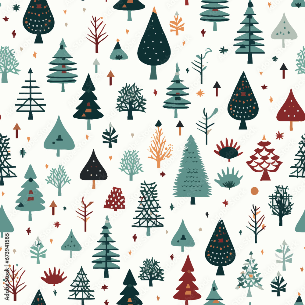 Obraz premium Vector of a seamless christmas pattern