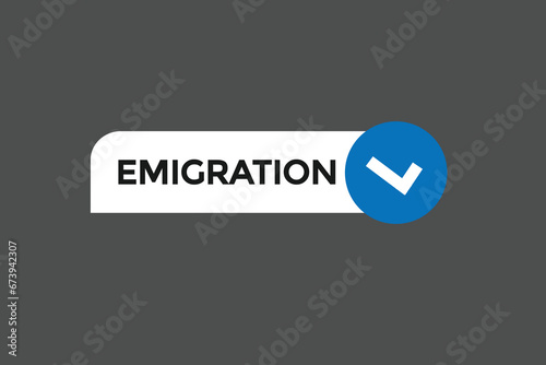  new emigration website, click button, level, sign, speech, bubble  banner, 

