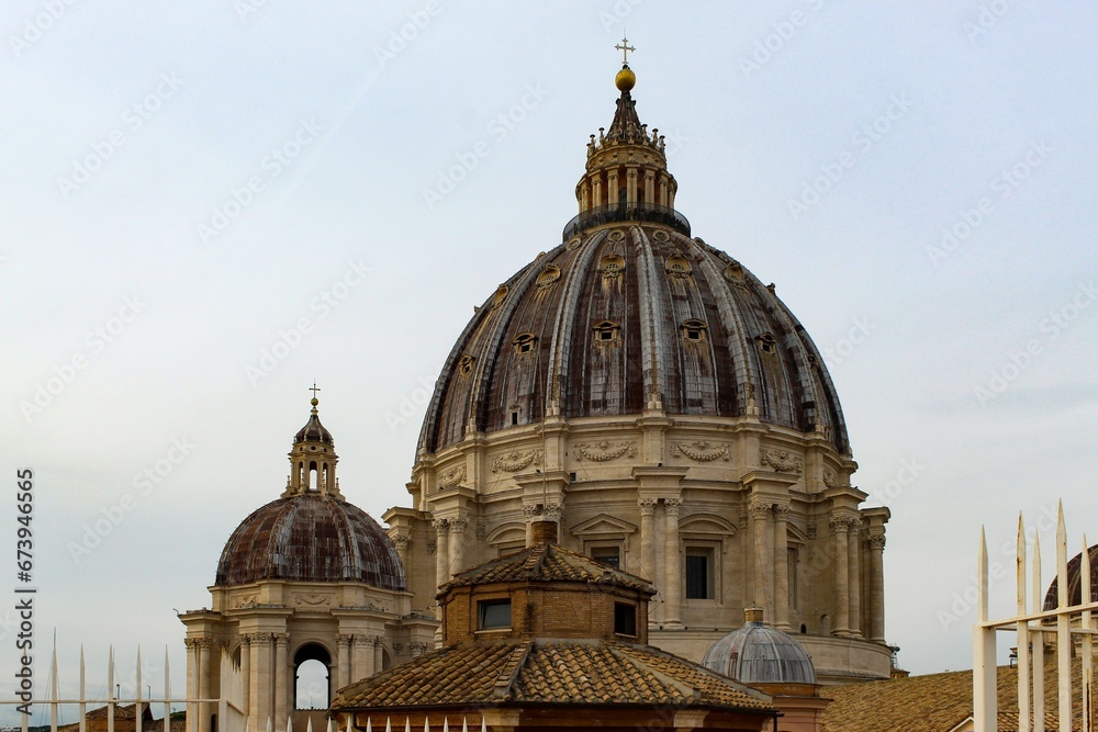 Saint Peter's Basilica Dome in Vatican City, Italy