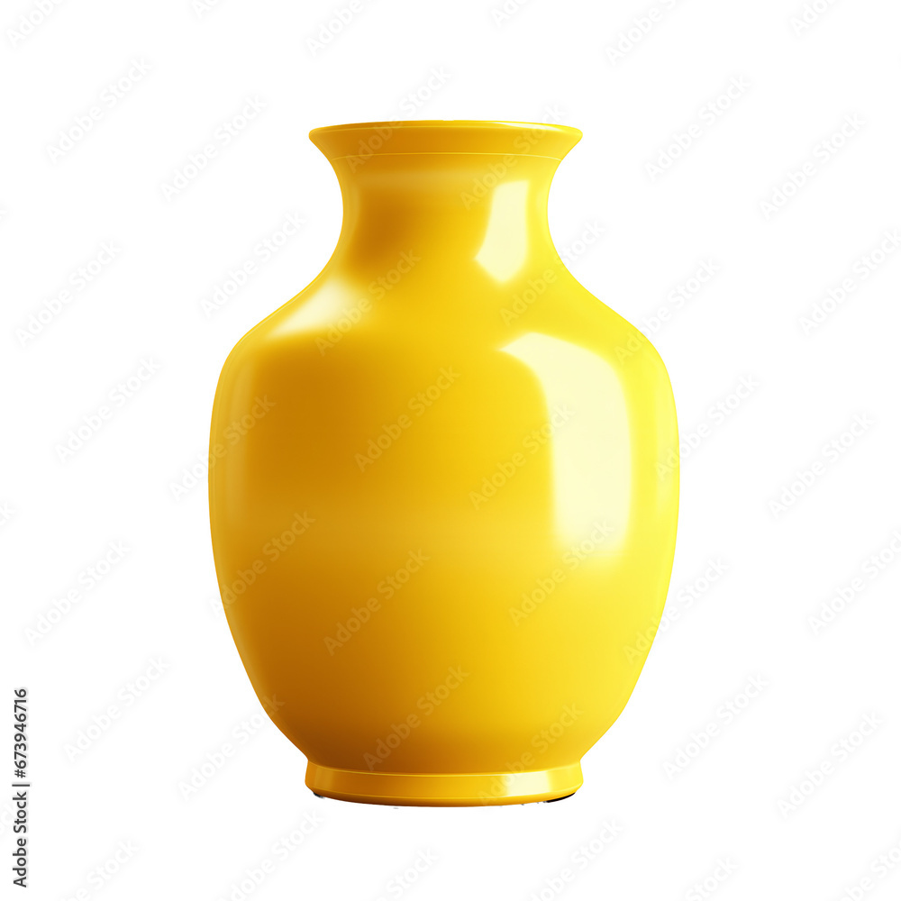 Beautiful colorful vases for flowers and home decoration on transparent background PNG.