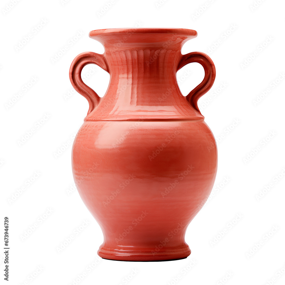 Beautiful colorful vases for flowers and home decoration on transparent background PNG.