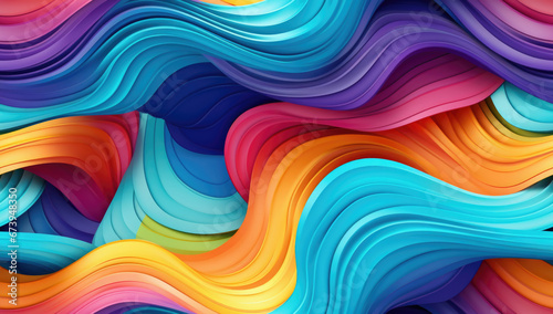 Background with liquid colored swirls and dye blends that flows from top to bottom. Fluid art acrylic texture with colorful waves  mixing paint effect. Abstract backdrop with bright blended colors.