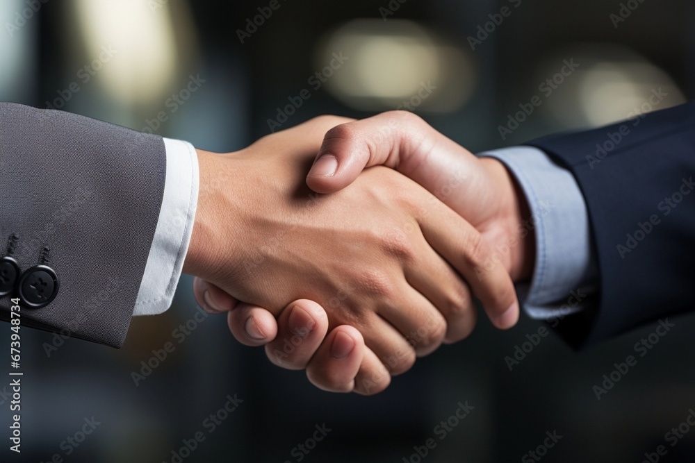 photo of two business men shaking hands