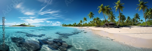 impressive and spectacular tropical beach landscape
