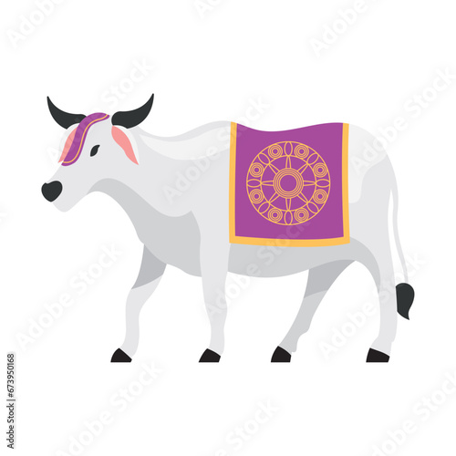 pongal cow illustration