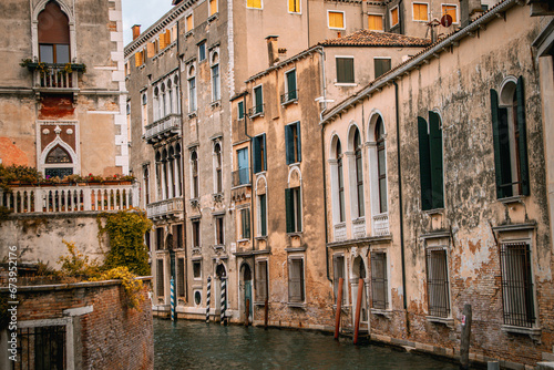 Old houses, Canal, Venece, Italy © Neve's Art