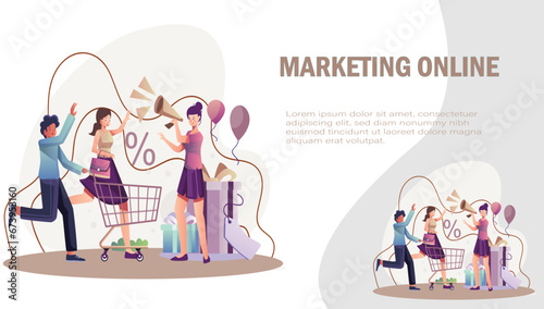 Marketing online trading comfortable, the online store grew to multi channel for customer to buy products.