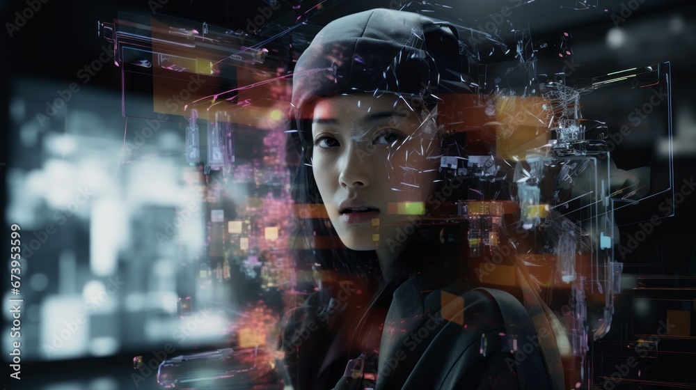 Transformative AI in motion, perfect for tech-themed visuals Transformative AI in motion, perfect for tech-themed visuals