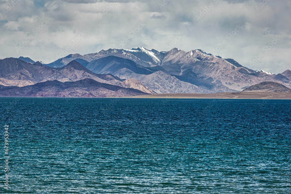 Scenic view of Bangong Lake in Ritu County, Ali Prefecture, Tibet, China