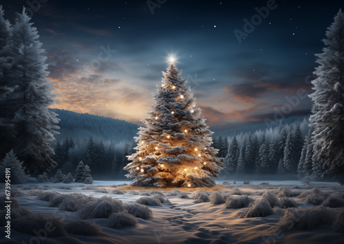 Magia Bożego Narodzenia w Cichym Leśnym Zakątku