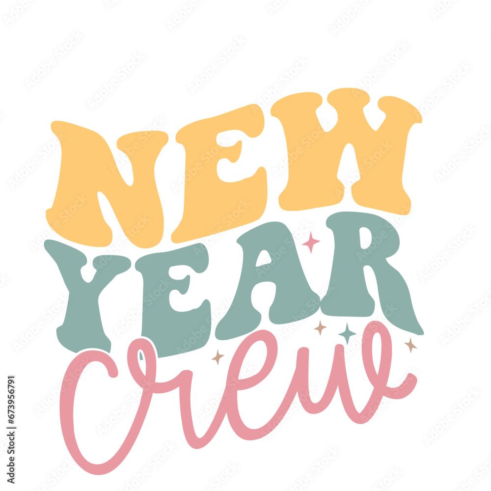 Happy New year retro design,Happy New year retro design Bundle.New year design,Holiday design,svg design