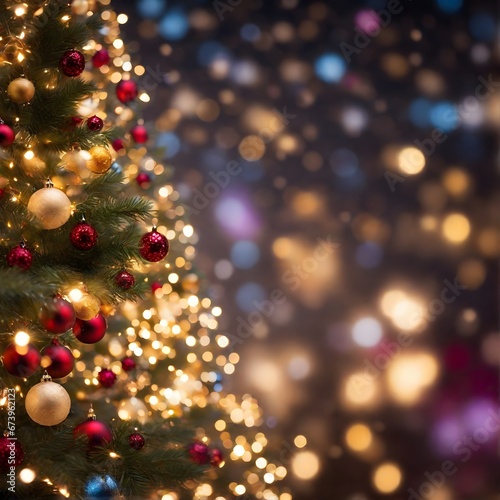 Christmas tree light background