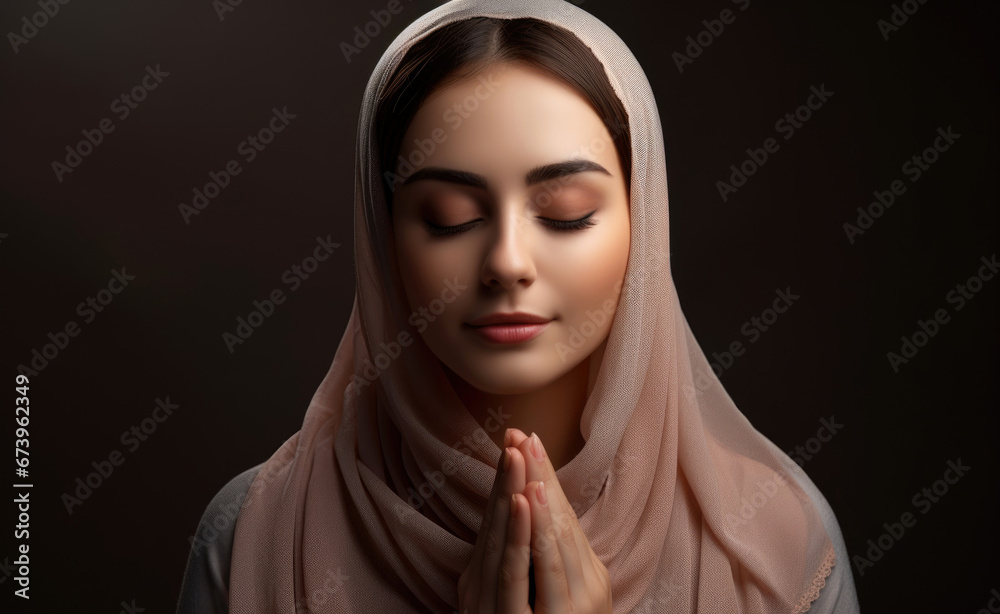 portrait of a woman with a veil portrait of a woman with a veil
