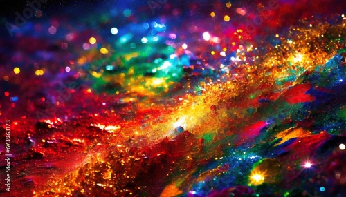 Beautiful abstract shiny light and colorful glitter background