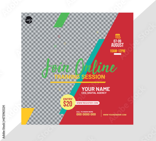 Online Conference Banner Post Template