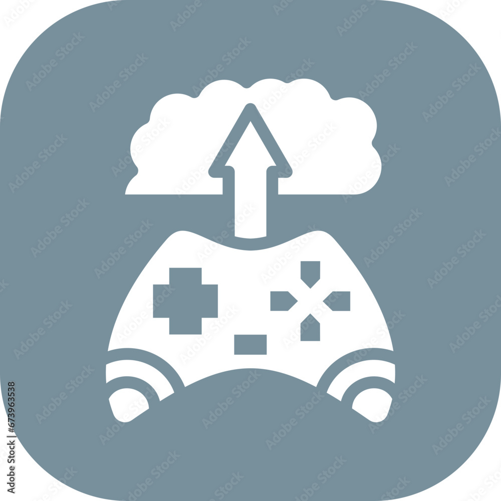 Obraz premium Cloud Game Icon