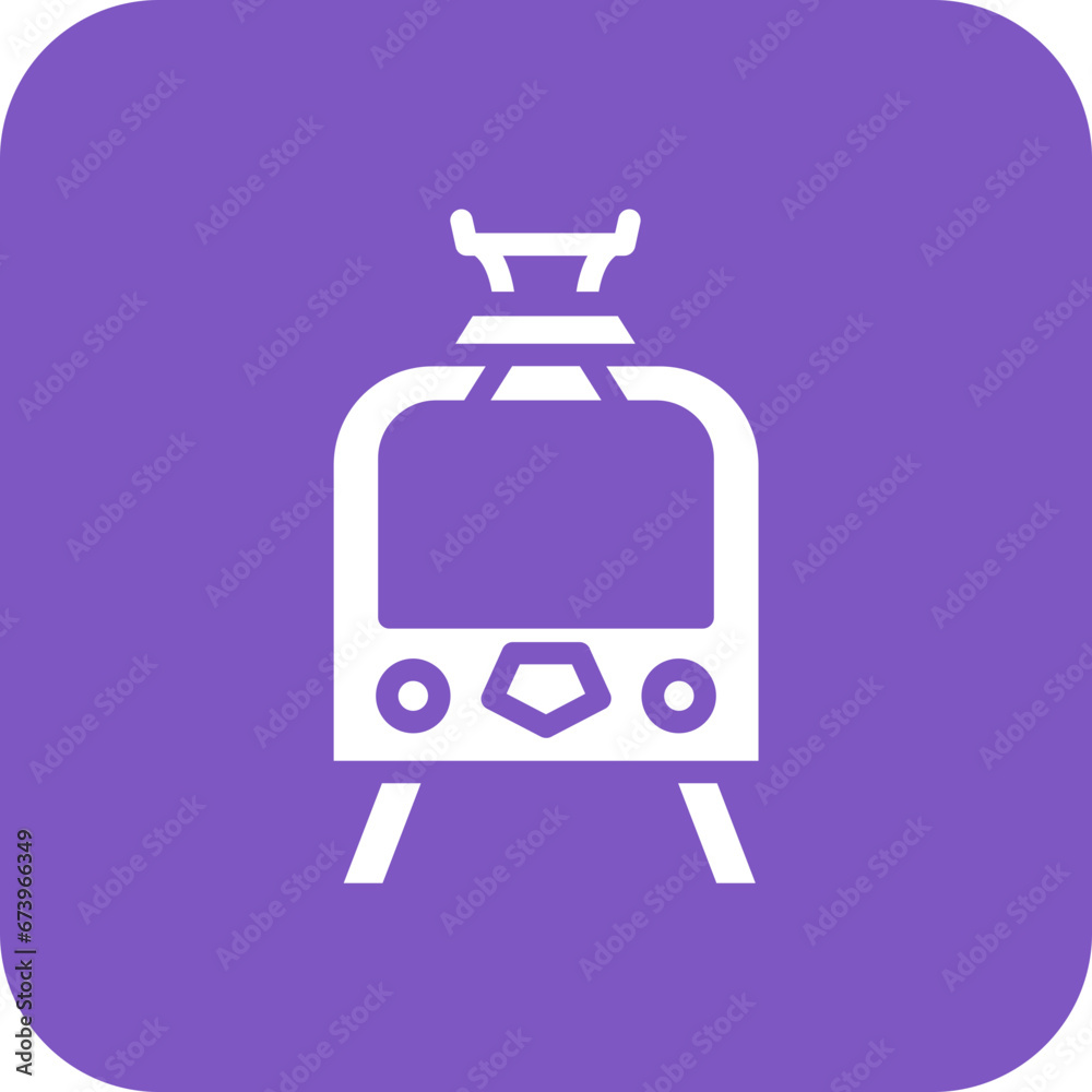 Naklejka premium Tramcar Icon