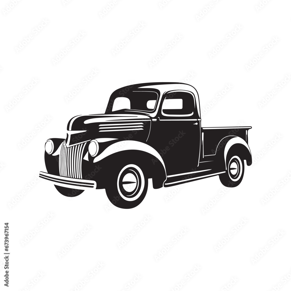 Pick Up Truck Vector Art, Icons, and Graphics