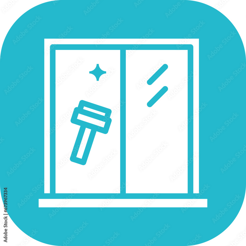 Cleaning Window Icon Cleaning Window Icon