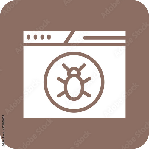 Laptop Virus Icon