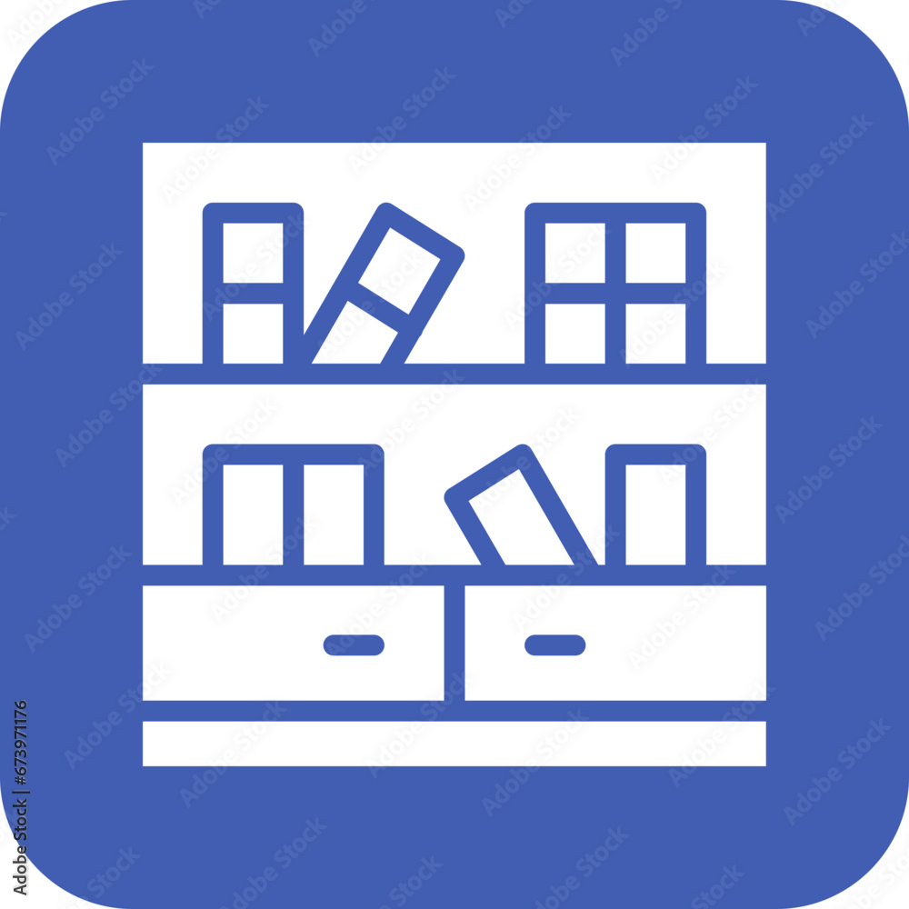 Library Cabinet Icon Library Cabinet Icon