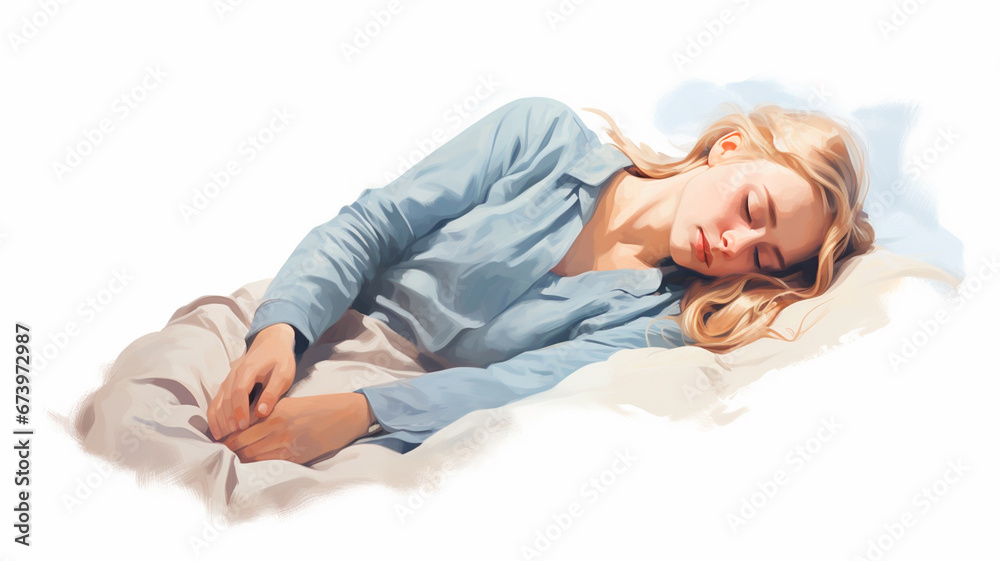 sleeping young woman sleeping young woman