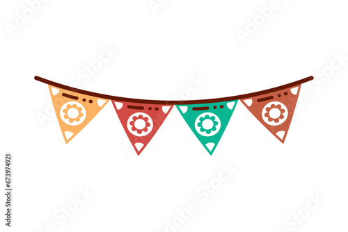 hispanic heritage garland illustration