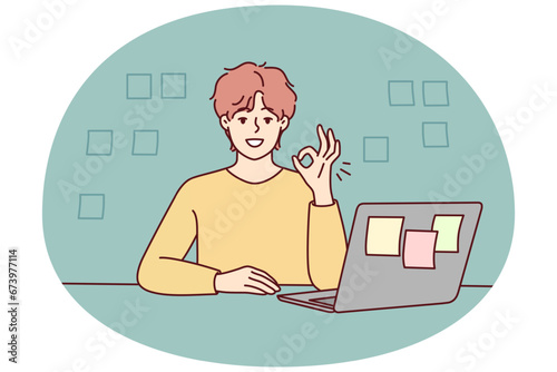 Smiling girls making selfie on smartphone together. Happy women have fun take self-portrait picture on modern cellphone camera. Vector illustration.
