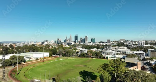 Leederville looking towards Perth WA Australia  photo